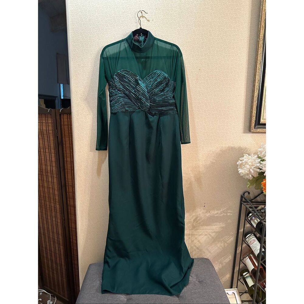 Vintage emerald green formal dress